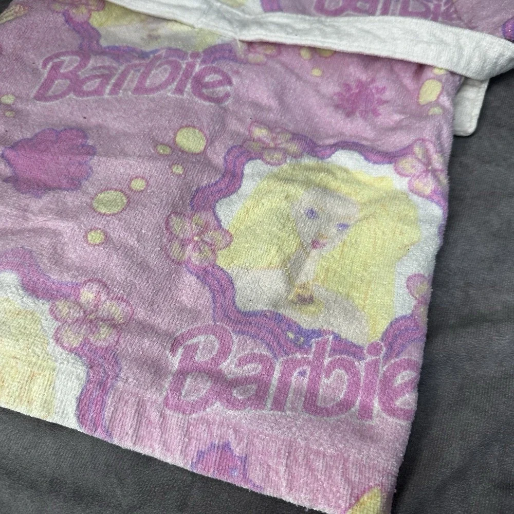 Vintage 1997 Barbie Robe Girls‎ Sz Small 4-5 Toddler Cotton
